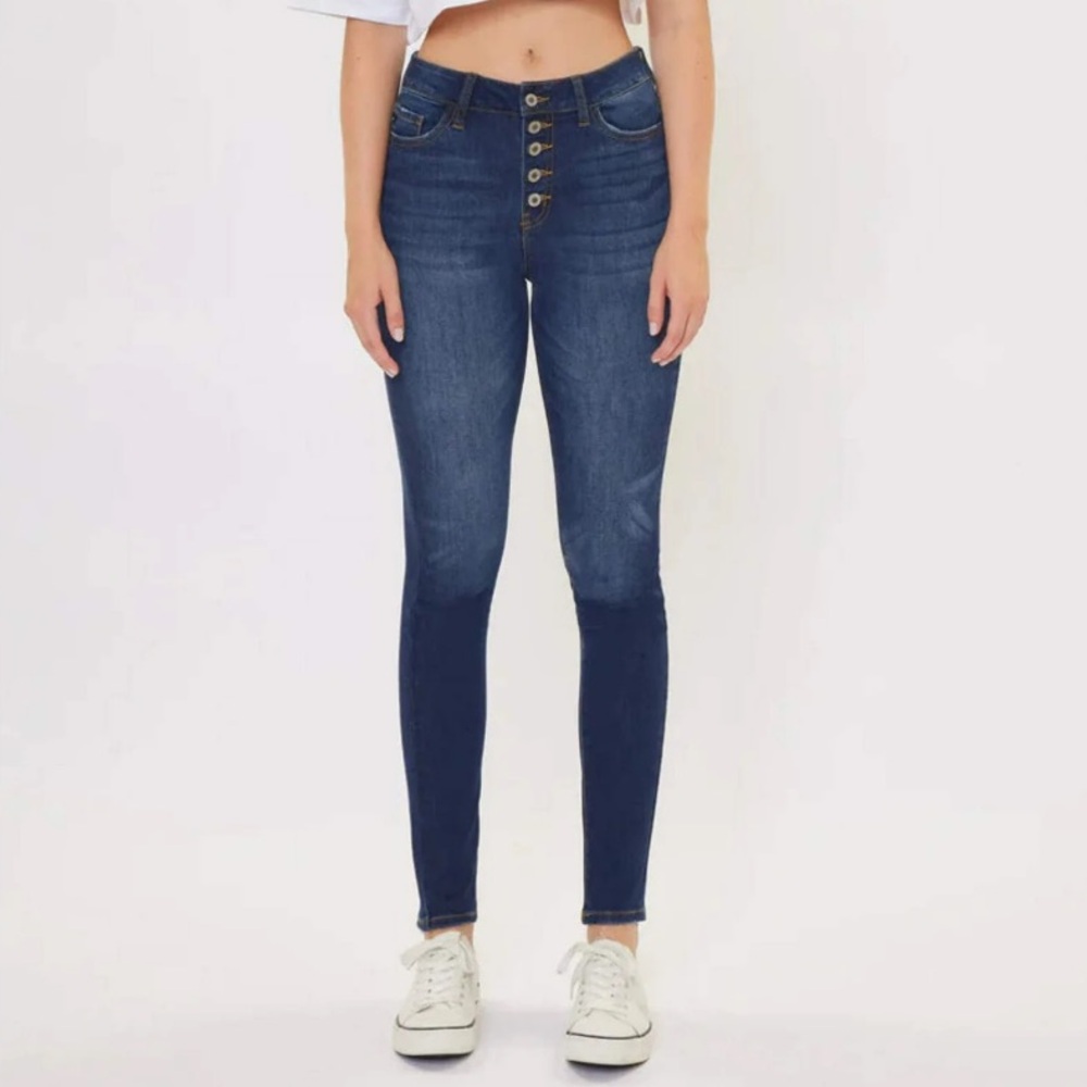 KanCan Button Fly Skinny Jeans - 0/23